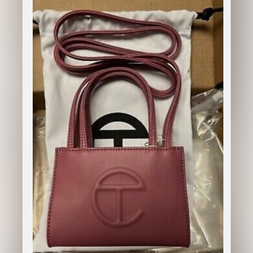 Telfar Small Tote Bag in pink color ‘Corned Beef’